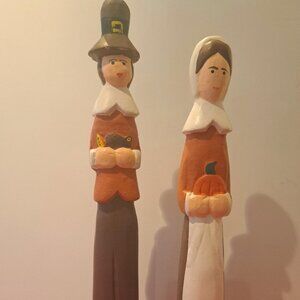 Thanksgiving Pilgrim Figurines